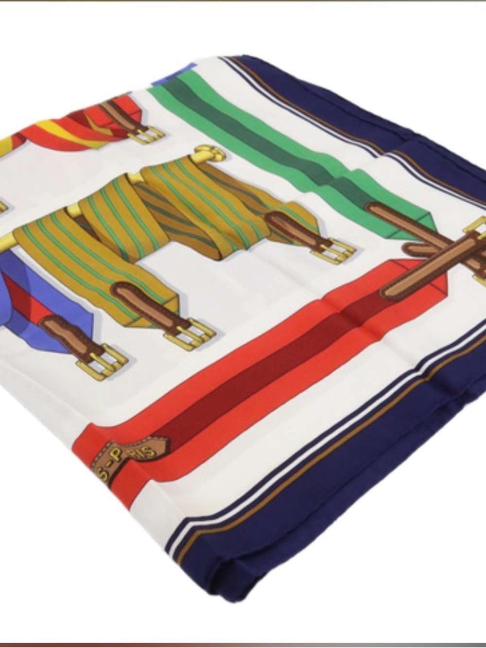 Hermes Colorful Equestrian Print Silk Scarf - Multicolor